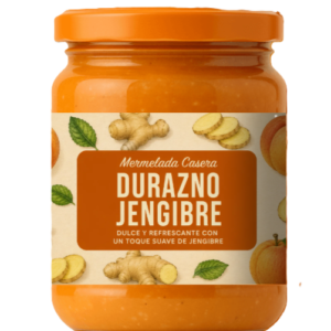 Mermelada Casera de Durazno y Jengibre