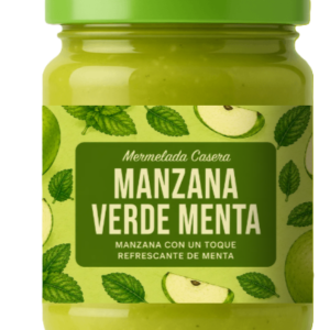 Mermelada Casera de Manzana Verde y Menta